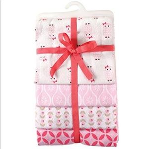 4 pack Hudson Baby Receiving Blankets